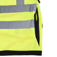 Radians SV59Z-2ZGD-2X Type R Class 2 Heavy Duty Surveyor Safety Vest With Zipper | Hi-Vis Green | 2X-Large Size | Case of 24 Units