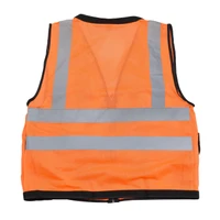 Radians SV59Z-2ZOD-4X Type R Class 2 Heavy Duty Surveyor Safety Vest With Zipper | Hi-Vis Orange | 4X-Large Size | Case of 24 Units