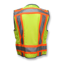 Radians SV55-2ZGD-L Type R Class 2 Heavy Duty Two Tone Engineer Safety Vest | Hi-Vis Green | Large Size