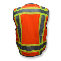Radians SV55-2ZOD-M Type R Class 2 Heavy Duty Two Tone Engineer Safety Vest | Hi-Vis Orange | Medium Size