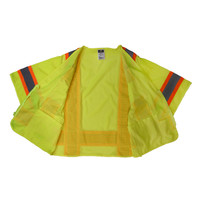 Radians SV63G3X Type R Class 3 Two Tone Surveyor Safety Vest | Hi-Vis Green | 3X-Large Size | Case of 24 Units
