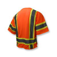 Radians SV63O2X Type R Class 3 Two Tone Surveyor Safety Vest | Hi-Vis Orange | 2X-Large Size | Case of 24 Units