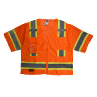Radians SV63O5X Type R Class 3 Two Tone Surveyor Safety Vest | Hi-Vis Orange | 5X-Large Size | Case of 24 Units