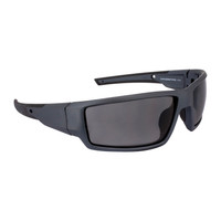 Crossfire 41291 Cumulus Premium Safety Glasses | Aluminum Gray Frame | Smoke Lens | Box of 12