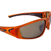 Crossfire 23125 RPG Premium Safety Glasses | Burnt Orange Frame | HD Demi Copper Mirror Lens | Box of 12