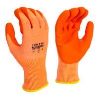 Radians RWG703S TEKTYE A4 Cut Protective Work Gloves | Reinforced Thumb | Hi-Vis Orange | Small Size | Box of 12 Pairs