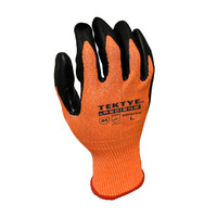 Radians RWG705L TEKTYE A4 Cut Protective Work Gloves | Reinforced Thumb | Orange | Large Size | Box of 12 Pairs