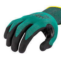 Radians RWG738XS TEKTYE A4 Cut Protective Work Gloves | Reinforced Thumb | Green | X-Small Size | Box of 12 Pairs