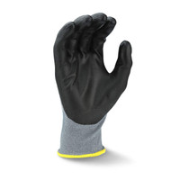 Radians RWG561XS AXIS A2 Cut Protection Work Gloves | Black Polyurethane Palm | Gray | X-Small Size | Case of 10 Boxes of 12 Pairs in Each Box