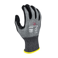 Radians RWG589XXL A9 Cut Protection Work Gloves | Sandy Foam Nitrile Palm | Black | 2X-Large Size | Box of 12 Pairs
