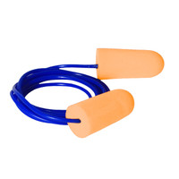 Radians EVADER FP95 - Corded 33 NNR Smaller Disposable Foam Earplugs | Tapered Bullet Shape | Light Orange | Case of 10 Boxes of 200 Pairs in Each Box