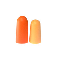 Radians EVADER FP95 - Corded 33 NNR Smaller Disposable Foam Earplugs | Tapered Bullet Shape | Light Orange | Case of 10 Boxes of 200 Pairs in Each Box