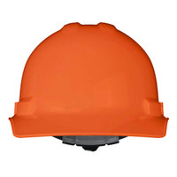 Radians GHR4-ORANGE Granite Cap Style Hard Hat | 4 Point Crown Strap Ratchet Suspension | Pillowed Brow Pad | Orange | Each
