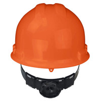 Radians GHR4-ORANGE Granite Cap Style Hard Hat | 4 Point Crown Strap Ratchet Suspension | Pillowed Brow Pad | Orange | Each