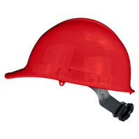 Radians GHR4-RED Granite Cap Style Hard Hat | 4 Point Crown Strap Ratchet Suspension | Pillowed Brow Pad | Red | Each