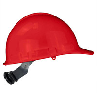 Radians GHR4-RED Granite Cap Style Hard Hat | 4 Point Crown Strap Ratchet Suspension | Pillowed Brow Pad | Red | Each