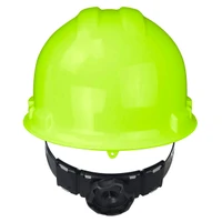 Radians GHR6-GREEN-HV Granite Cap Style Hard Hat | 6 Point Crown Strap Ratchet Suspension | Pillowed Brow Pad | Hi-Vis Green | Each