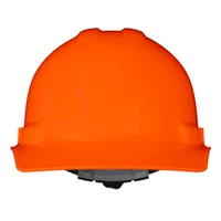 Radians GHR6-ORANGE-HV Granite Cap Style Hard Hat | 6 Point Crown Strap Ratchet Suspension | Pillowed Brow Pad | Hi-Vis Orange | Each