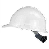 Radians GHR6-WHITE Granite Cap Style Hard Hat | 6 Point Crown Strap Ratchet Suspension | Pillowed Brow Pad | White | Each