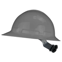 Radians QHR6-DARK GRAY Quartz Full Brim Hard Hat | 6 Point Crown Strap Ratchet Suspension | Pillowed Brow Pad | Dark Gray | Case of 10 Units