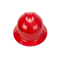 Radians QHR4V-RED Quartz Vented Full Brim Hard Hat | 4 Point Crown Strap Ratchet Suspension | Pillowed Brow Pad | Red | Case of 20 Units