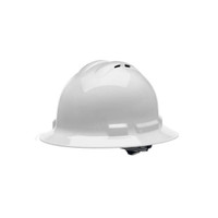 Radians QHR4V-WHITE Quartz Full Brim Hard Hat | 4 Point Crown Strap Ratchet Suspension | Pillowed Brow Pad | White | Case of 20 Units
