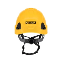 Dewalt DPG22-YELLOW Type II Class E Safety Helmet | 4-Point Ratchet Suspension | Adjustable Chin Strap | Yellow