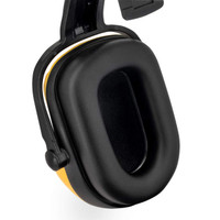 Dewalt DPG660-D Dielectric Cap Mount NRR 25 Earmuffs | 4-Point Suspension | Padded Earcups | Yellow/Black | Case of 20 Units