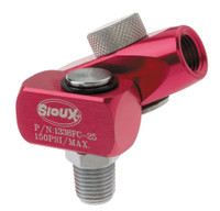 Sioux Tools 1338FC-25 1/4" Regulated Air Swivel Connector With Safety Pin