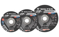 Walter Surface Technologies 08X707 XCAVATOR XX 1/8" Type 27S Angle Grinder Grinding Wheel | 5/8" - 11 (Metal Hub) Arbor Hole | 7" Diameter | Sold by Box of 10
