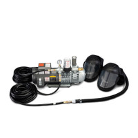 Allegro 9245-02 2-Worker SAR Shield System with Two 50' Hoses | Low Pressure | Anti-Fog Lens | Clear