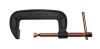 Palmgren 9629108 Heavy Duty C-Clamp With Copper Spindle | 6" Max Open Capacity | 13/16" Spindle Diameter | 2-7/8" Throat Capacity