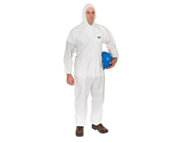 International Enviroguard 8015-3XL Hooded Disposable Coverall | Elastic Wrist | White | Size 3XL | Sold by Box of 25