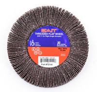 United Abrasives SAIT 72133 5/8-11 Threaded Flap Wheel | 4-1/2" Diameter | 3/4" Thickness | 80 Grit | 13,300 Max RPM | Sold by Pack of 5