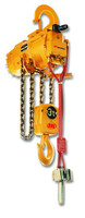 Ingersoll Rand HL2000K-3HA18-C14S HLK Series Air Chain Hoist | 2 Ton Capacity | 18 ft Lift | 14 ft Drop | Steel Snap Hook | 2 Motor Pendent