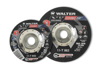 Walter Surface Technologies 11T852 COMBO ZIP Cut and Grind Wheel | Type 27 | 5" Diameter | 5/64" Thickness | 7/8" Arbor Hole | A-60 Grade | Sold by Box of 25