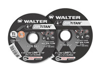 Walter Surface Technologies 11H062 ZIP TiTAN Cut-Off Wheel | Type 1 | 6" Diameter | 3/64" Thickness | 7/8" Arbor Hole | C-36 Grade | Sold by Box of 25
