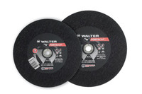 Walter Surface Technologies 11A122 PORTACUT Cut-Off Wheel | Type 1 | 12" Diameter | 1/8" Thickness | 7/8" Partner Arbor Hole | A-24 Grade | Sold by Box of 10