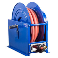 Coxreels SMPL-650 Single Hose Spring Rewind Hose Reel | SP Series | 1" Hose Diameter | 50' Hose Length | 2000 Max PSI | Less Hose