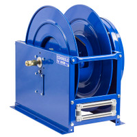 Coxreels DLPL-375 Dual Hose Spring Rewind Hose Reel | DP Series | 3/8" Hose Diameter | 75' Hose Length | 300 Max PSI | Less Hose