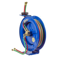 Coxreels EZ-P-W-125 Dual Hose Spring Rewind Hose Reel | EZ-P-W Series | 1/4" Hose Diameter | 25' Hose Length | 200 Max PSI