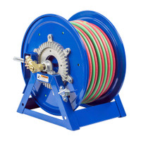 Coxreels 1275WL-3-250-C Dual Hose Hand Crank Welding Reel | 1275W Series | 3/8" Hose Diameter | 250' Hose Length | 200 Max PSI | Less Hose