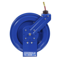 Coxreels P-LPL-125-AL Spring Rewind Hose Reel | Alumi-Pro Series | 1/4" Hose Diameter | 25' Hose Length | 300 Max PSI | Less Hose
