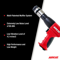 Aircat Pneumatic Tools 5100-A-T Composite Medium Stroke Air Hammer | .401" Shank | 3000 BPM | 2-5/8" Piston Stroke | Quick Change