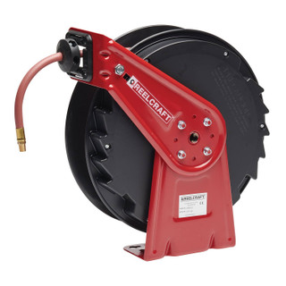 Coxreels Dual Air Hose Reel, With 1/4in. x 50ft. PVC Hoses, Max