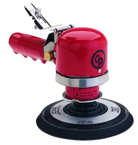 Chicago Pneumatic CP870 6" Orbital Sander | 1/4" Air Inlet | 5/8" - 24 UNF Thread | 10,000 RPM