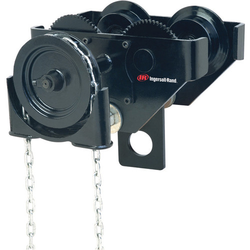 Ingersoll Rand GT010-8-10SB Hand-Geared Hook-On Trolley | GT Series | 1 Metric Ton Capacity | Solid Bronze Wheels