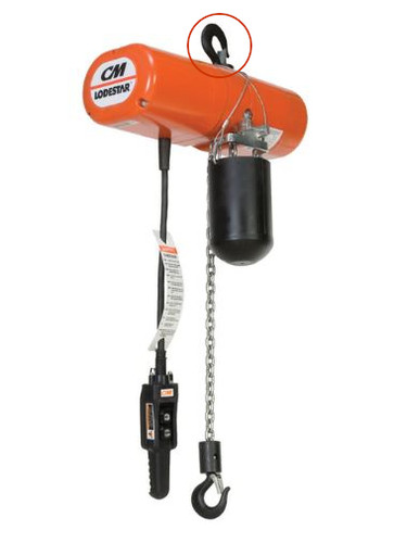 CM Lodestar 2796NH Swivel Latchlok Hook for Hoist Suspensions | A-AA-B-C-F Model