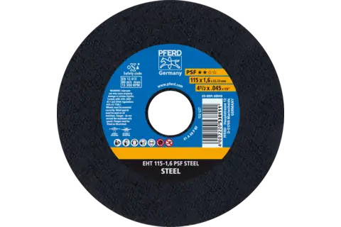Pferd 69949 PSF STEEL Type 1 Cut-Off Wheel | 4-1/2" Diameter | 7/8" Arbor Hole | 0.045" Thickness | Sold by Box of 25