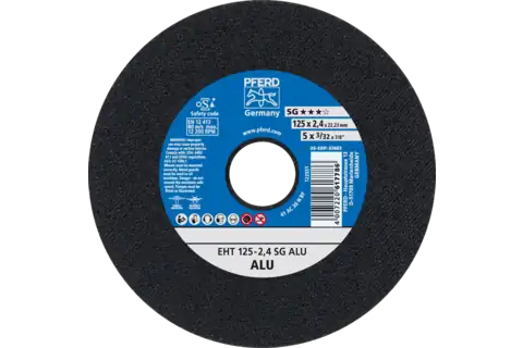 Pferd 63603 ALU SG Type 1 Cut-Off Wheel | 5" Diameter | 7/8" Arbor Hole | 3/32" Thickness | Sold by Box of 25